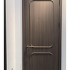 Puerta de madera elegante y contemporánea: puerta interior de diseño minimalista con acabado preciso, personalizable