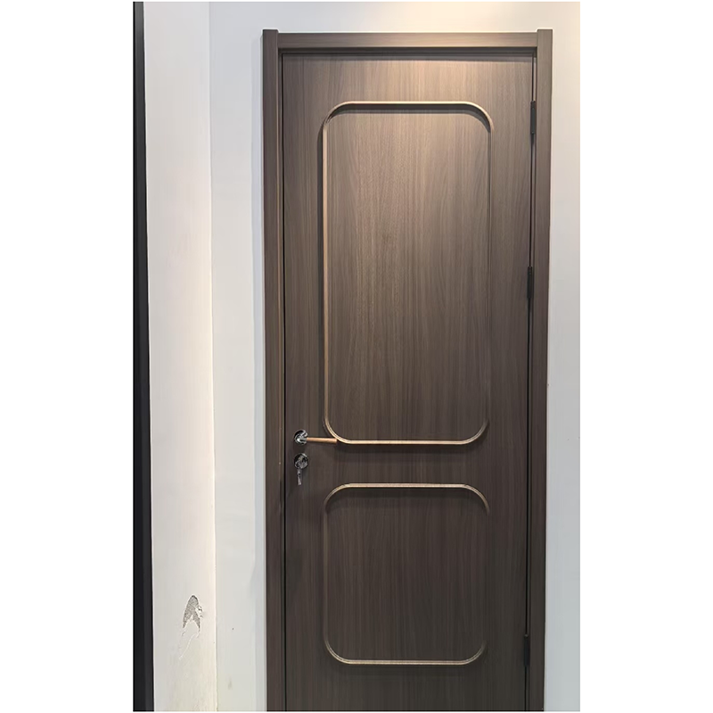 Puerta de madera elegante y contemporánea: puerta interior de diseño minimalista con acabado preciso, personalizable