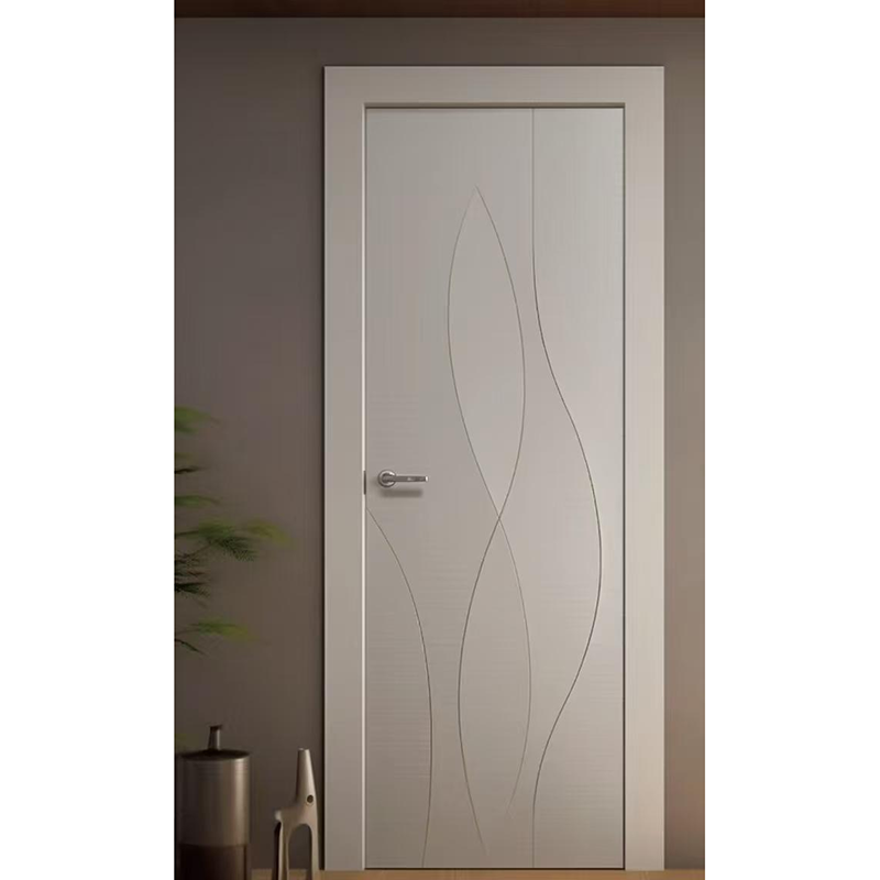 Puerta de madera elegante y contemporánea: puerta interior de diseño minimalista con acabado preciso, personalizable
