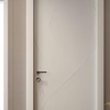 Puerta de madera elegante y contemporánea: puerta interior de diseño minimalista con acabado preciso, personalizable